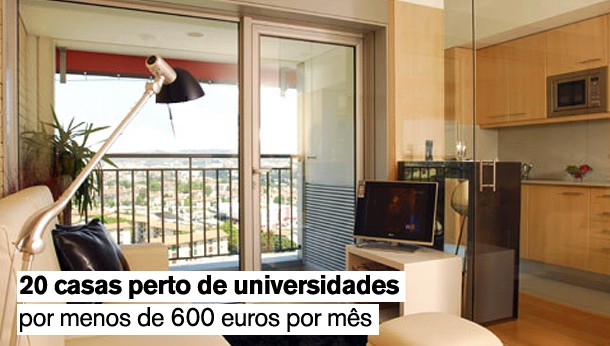 20 casas para arrendar perto de universidades por menos de 600 euros por mês (fotos)