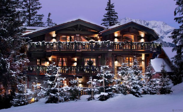 a casa está localizada em courchevel, na saboia (alpes franceses) casas de sonho: cabana de luxo para desfrutar da neve nos alpes franceses (fotos)