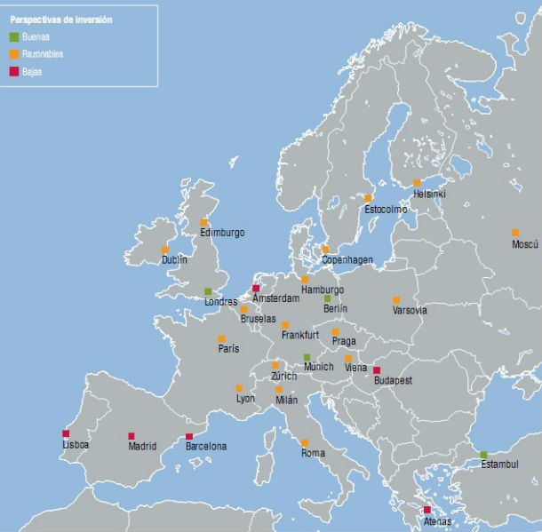 fonte: pricewaterhousecoopers radiografia do dia: perspectivas de investimento imobiliário nas principais cidades europeias em 2013