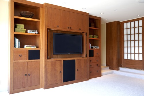 ideias de decoração para esconder a televisão da sala (fotos) 