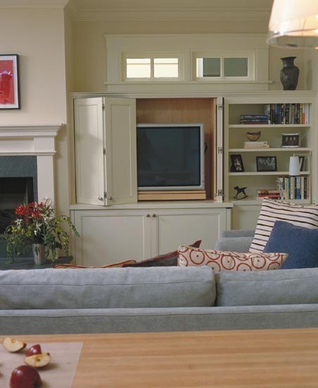 ideias de decoração para esconder a televisão da sala (fotos) 