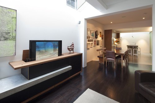 ideias de decoração para esconder a televisão da sala (fotos) 