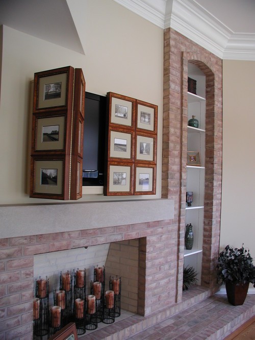 ideias de decoração para esconder a televisão da sala (fotos) 