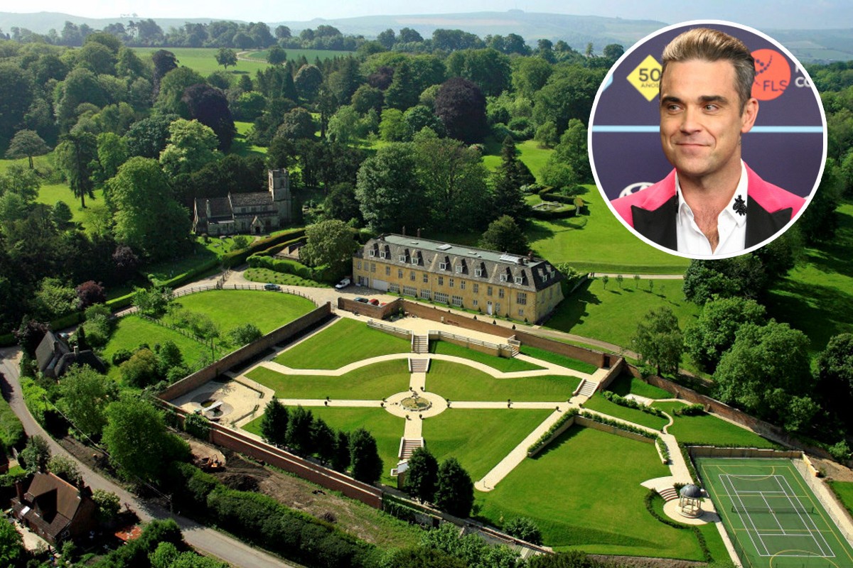 Robbie Williams põe à venda mansão em Inglaterra com desconto de 35%