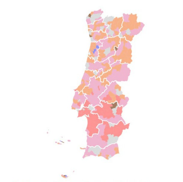 radiografia do dia: as “cores políticas” do país após as autárquicas 