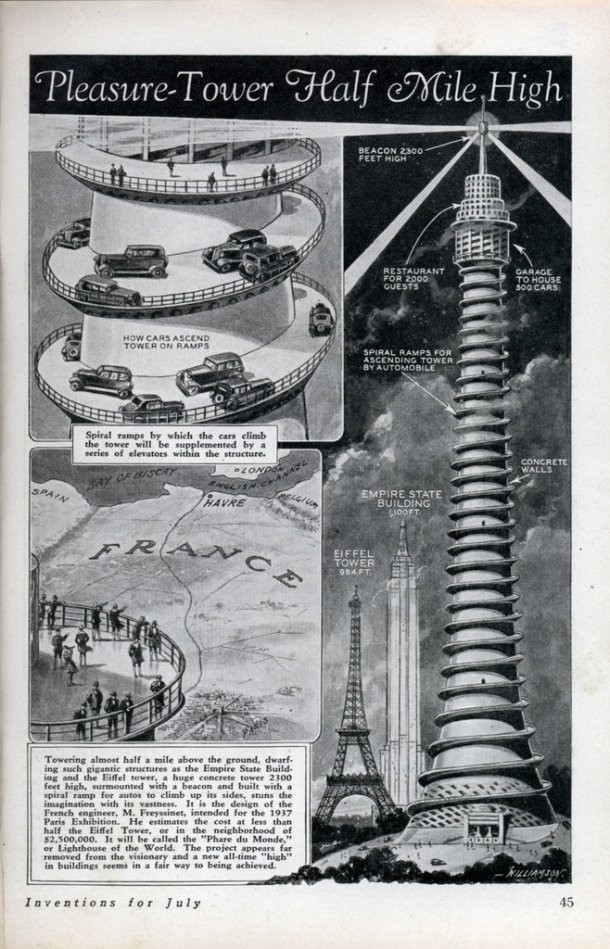 O projeto de Eugene Freyssinet previa a construção de um gigante edifício com 701 metros. as 13 maiores trapalhadas vistas numa casa de banho (fotos)