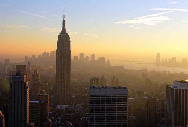 Vista panorâmica de Nova Iorque, nos EUA. EUA: valorização de casas em máximos de 2006