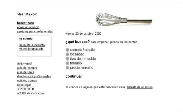 idealista tem uma nova casa (home page)