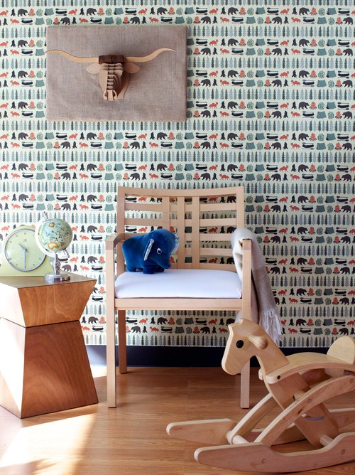 Ideias para decorar quartos com papel de parede (fotos)