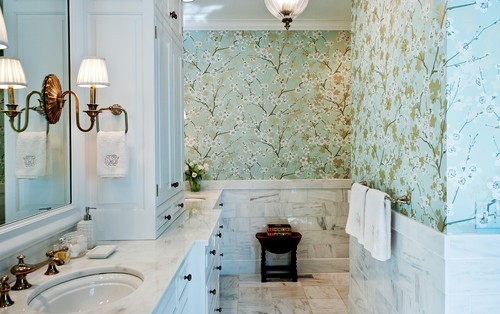 Ideias para decorar quartos com papel de parede (fotos)