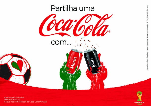 40 milhões de latas de Coca-Cola personalizadas em Portugal