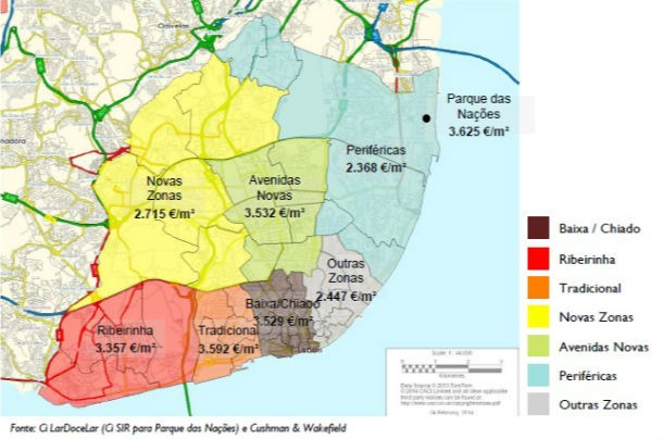 A zona mais cara para comprar casa em Lisboa é...