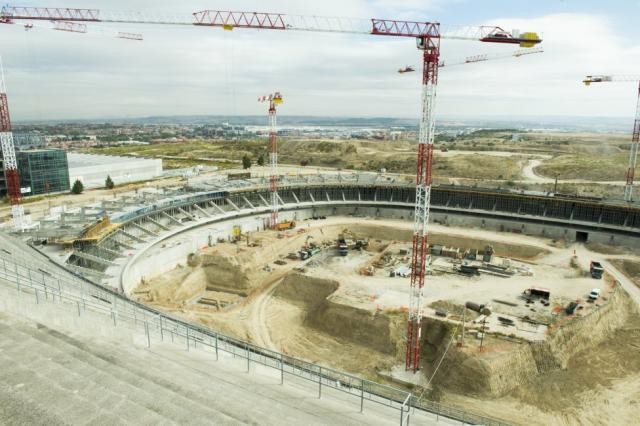 De Vicente Calderón a La Peineta: o novo estádio do Atlético de Madrid começa a ganhar forma (fotos)