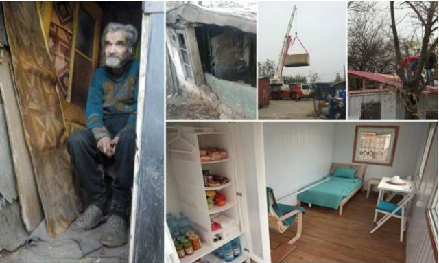 Um "crowdfunding" para construir uma casa digna a um idoso que vivia em condições desumanas (fotos)