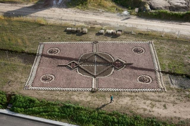 Ideias de decoração: tapetes mágicos feitos com materiais reciclados (fotos) 