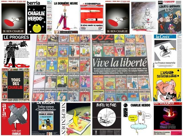 A tragédia do semanário Charlie Hebdo em 17 capas-homenagem da imprensa mundial (fotos)