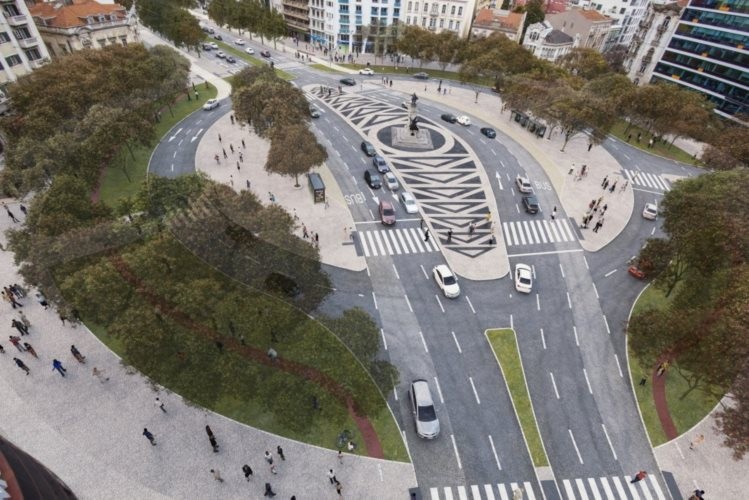 Projeto para a futura Praça do Saldanha (Foto: Público).