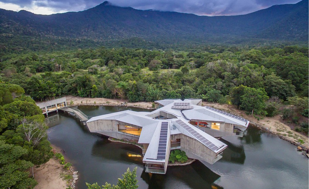 Casa futurista desenhada pelo arquiteto Charles Wright