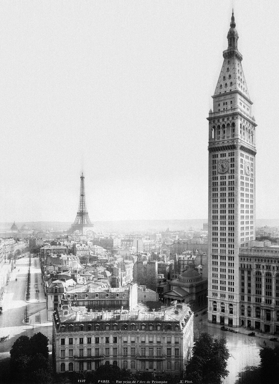 Como seria a Torre Eiffel em Nova York?