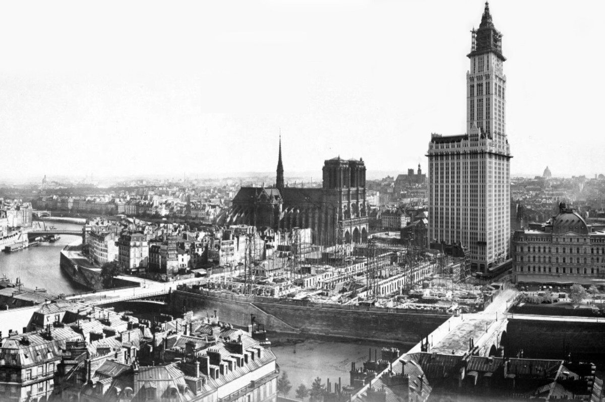Como seria a Torre Eiffel em Nova York? 