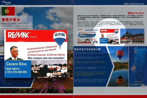 Cavaco Silva ajuda Remax a vender casas na China