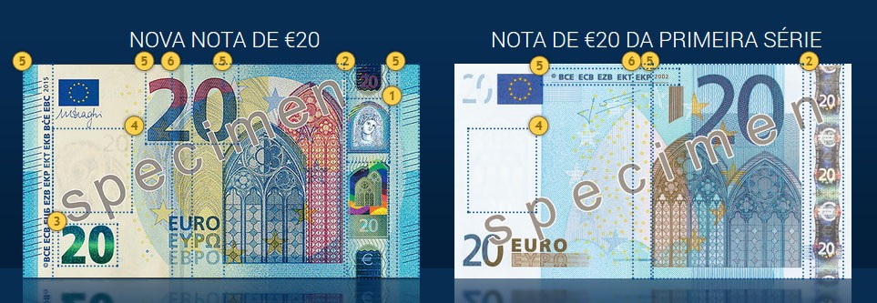 Nova nota de 20 euros estreia-se hoje: como detetar se é falsa em três simples passos