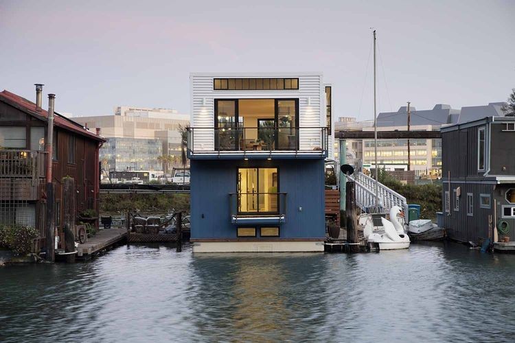 Casas de sonho: Uma moderna mansão flutuante no bairro da moda de São Francisco 