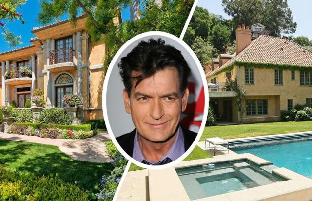 Charlie Sheen vende duas das suas três mansões em Los Angeles depois de anunciar que é seropositivo