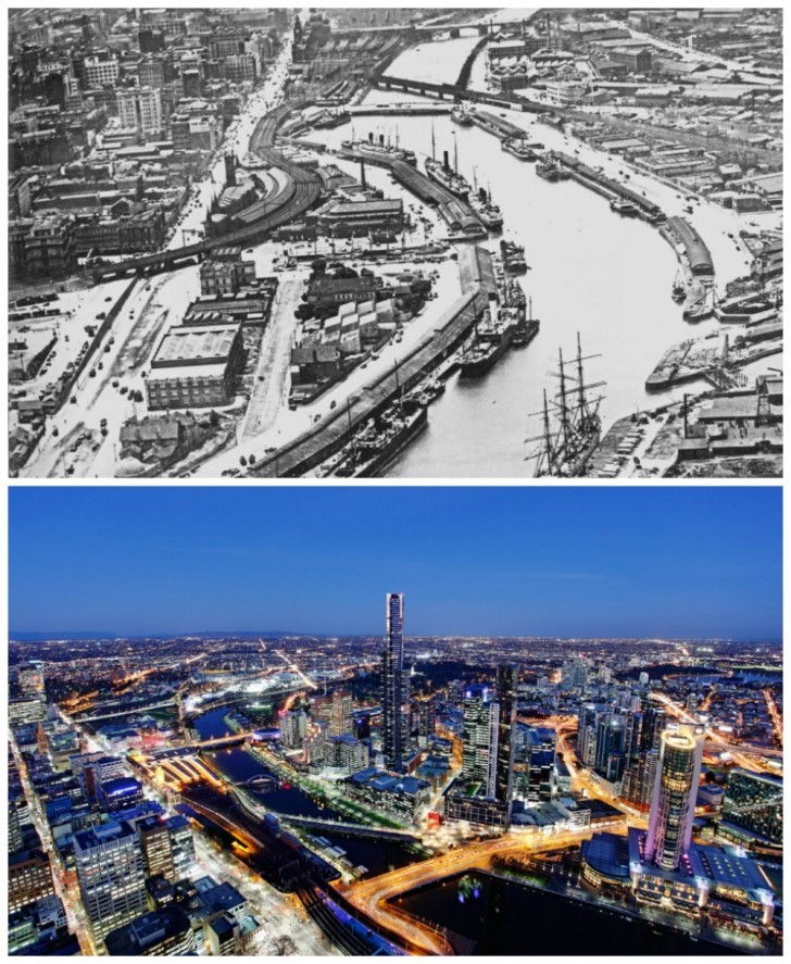 Antes e depois de 11 cidades que passaram de pequenas localidades a “megaurbes” 