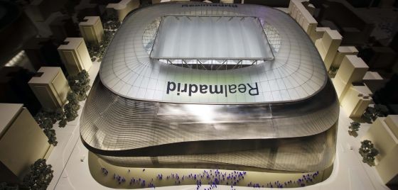 Maquete apresentada pelo Real Madrid para a reforma do Bernabéu Maquete apresentada pelo Real Madrid para a reforma do Bernabéu