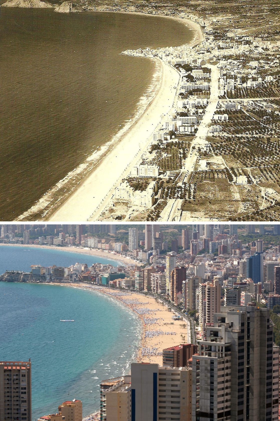 Antes e depois de 11 cidades que passaram de pequenas localidades a “megaurbes” 