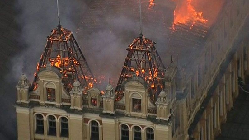 O Museu da Língua Portuguesa, em São Paulo, foi devastado por um incêndio (Foto: TSF). O Museu da Língua Portuguesa, em São Paulo, foi devastado por um incêndio (Foto: TSF).