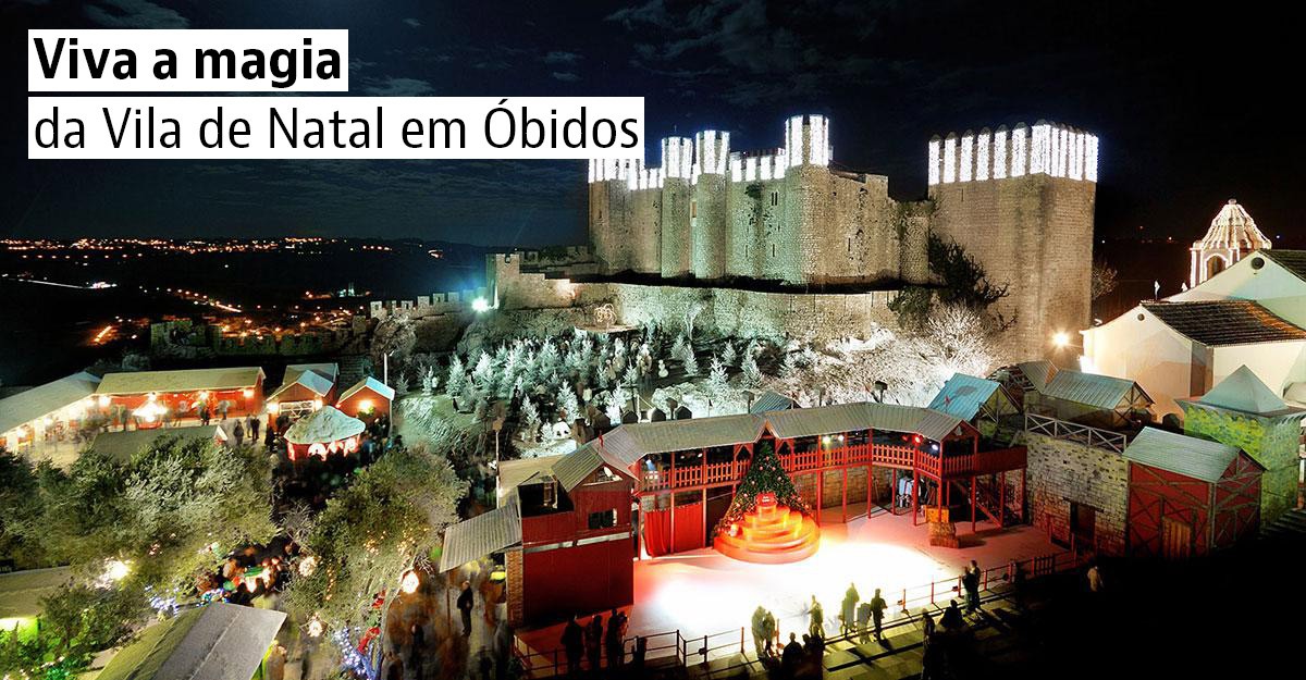 Passa as férias de Natal em Óbidos, a vila que melhor recebe esta festa