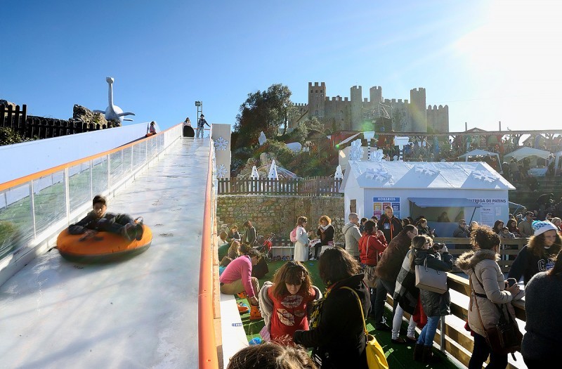 A Rampa Splosh ou Rampa de Gelo de Óbidos Vila Natal