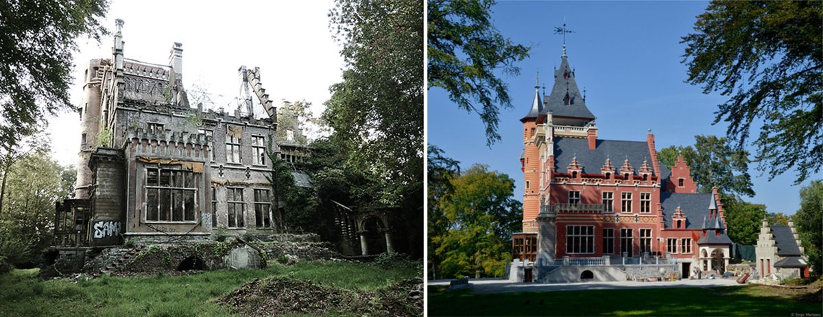 A impressionante reabilitação de um histórico palácio belga abandonado durante 40 anos