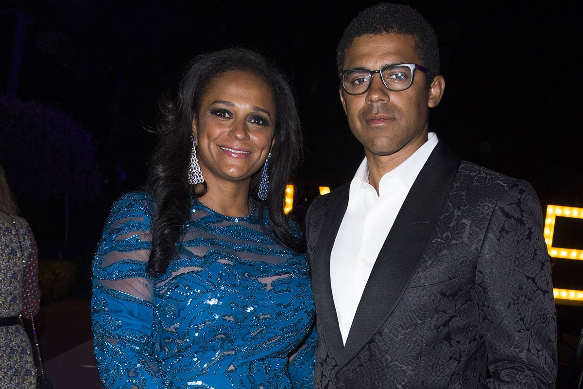 A empresária angolana Isabel dos Santos com o marido Sindika Dokolo