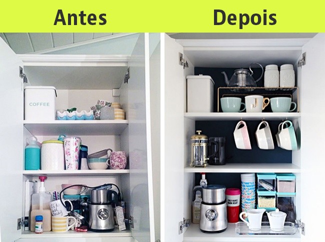 Antes e depois: ideias para deixar a casa em ordem 
