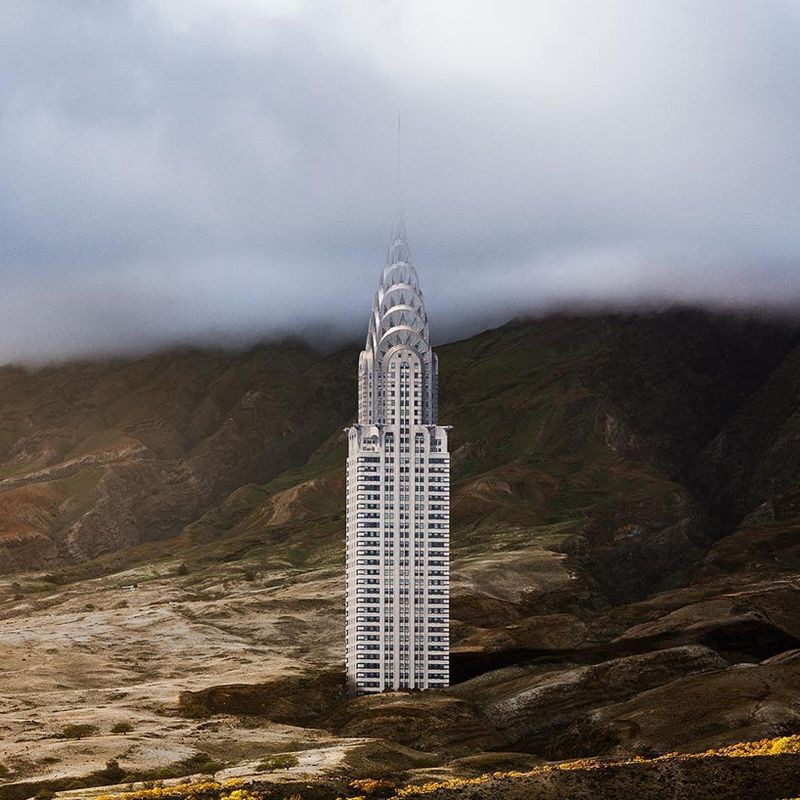 E se os monumentos mais icónicos de Manhattan estivessem “no meio do nada”?