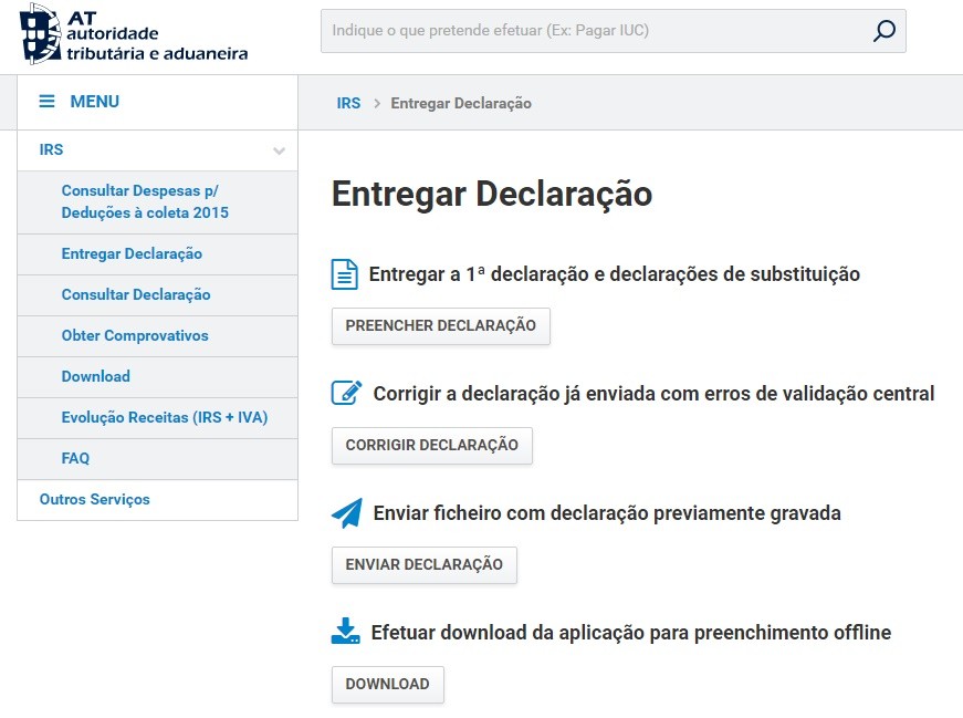 IRS 2015: guia para que nada falhe na entrega da declaração