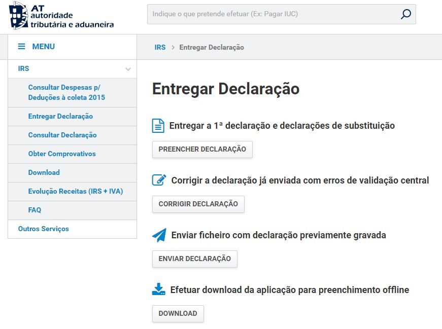 IRS 2015: guia para que nada falhe na entrega da declaração 