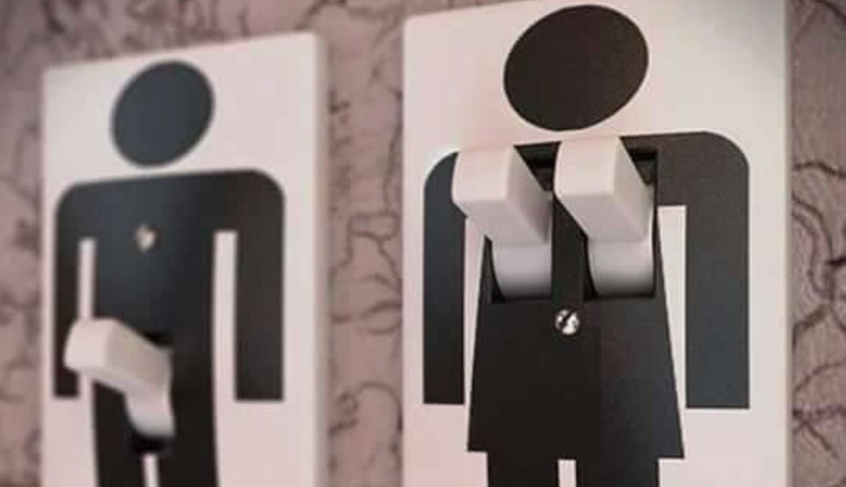 “Guerra dos sexos”: os rótulos mais divertidos que podes encontrar nas casas de banho