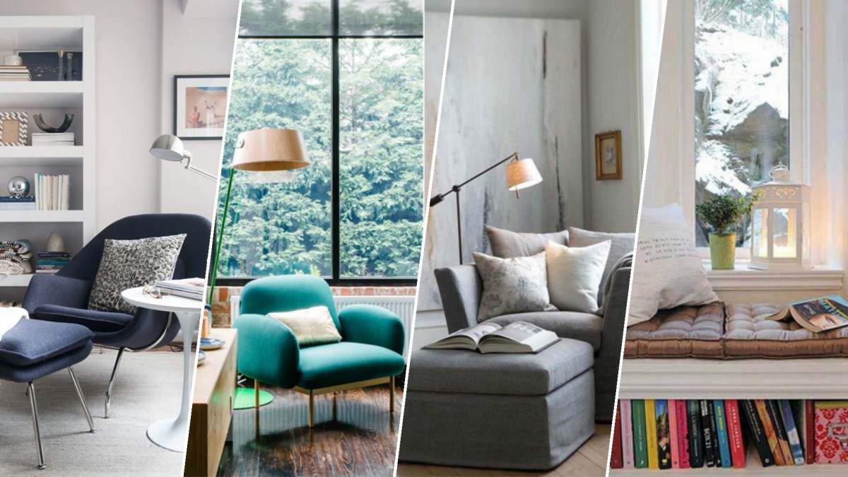 Ideias de decoração: Cantos de leitura em casa