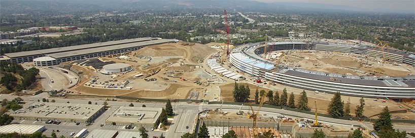 apple-campus-2-construction-drone-video-norman-foster-cupertino-designboom-05