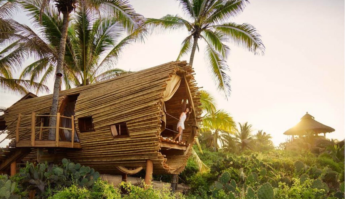 Playa Viva: Vestir a pele de Robinson Crusoe numa cabana-árvore de bambu sustentável 