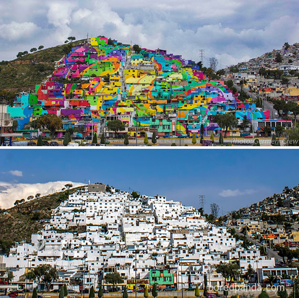 Mural numa localidade inteira: Palmitas, México 2