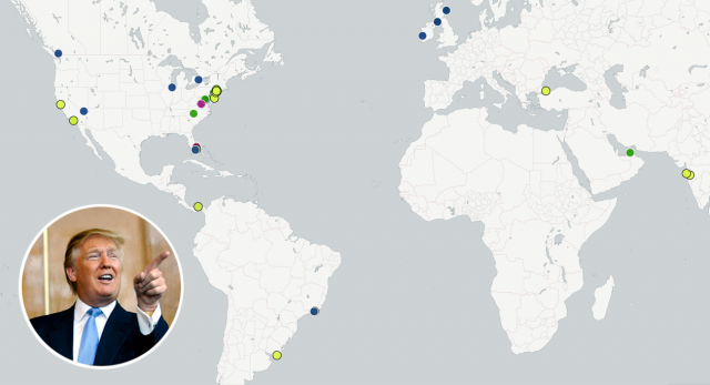 Casas de famosos: Do divórcio milionário de Jolie e Pitt ao império de Trump 