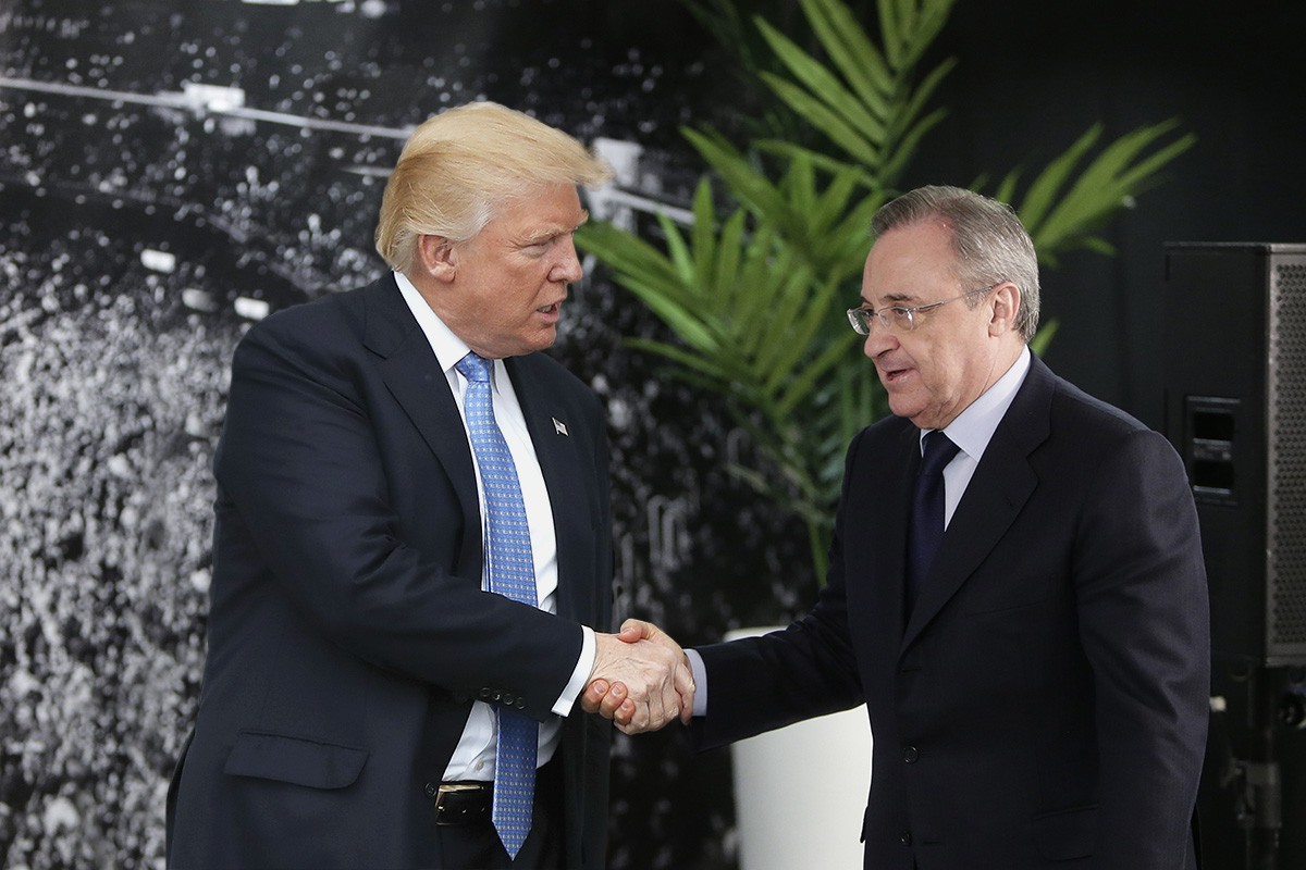 A piada futebolística de fim de ano: Trump Stadium, assim se chamará o novo Santiago Bernabéu