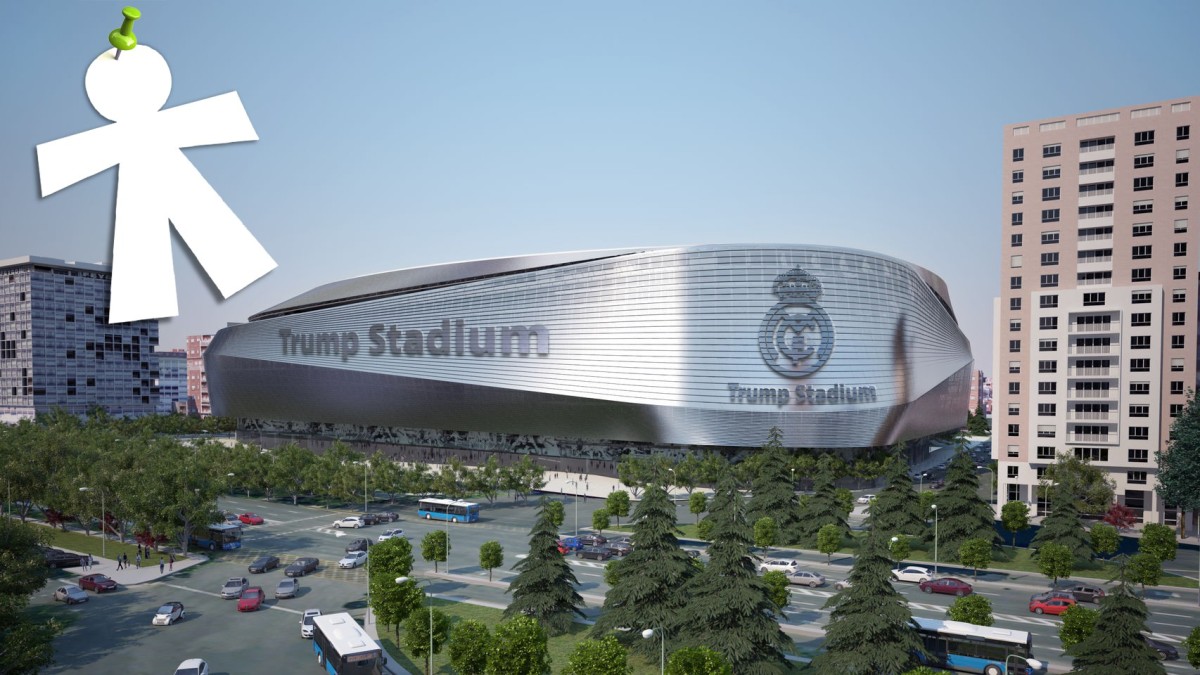 A piada futebolística de fim de ano: Trump Stadium, assim se chamará o novo Santiago Bernabéu