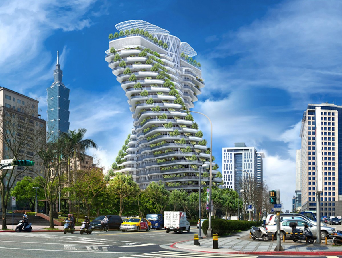 Agora Tower (Taipé, Taiwan) 11 edifícios que queriam ser árvores