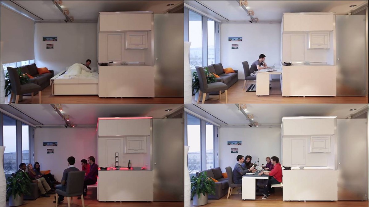CityHome (MIT Media Lab) Vives numa casa pequena? 11 móveis modulares geniais… e muito úteis